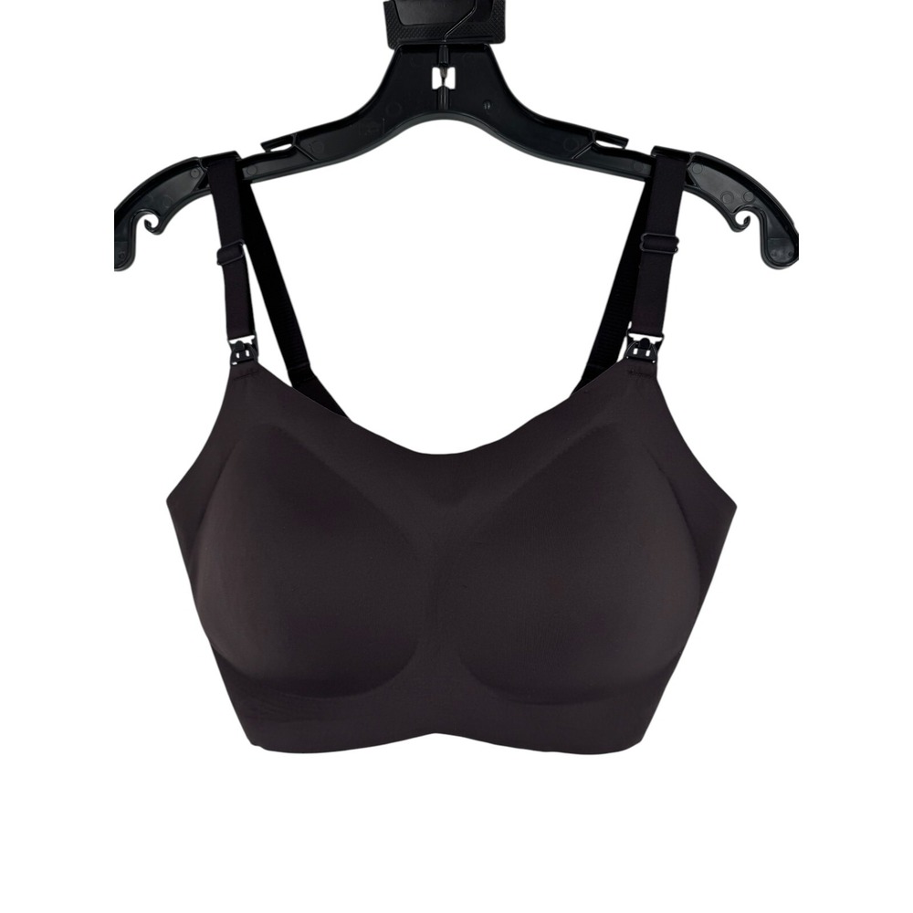 Maternique Women's Black Breeze Plus Size Second-Skin Nursing Bra Size XL NWT